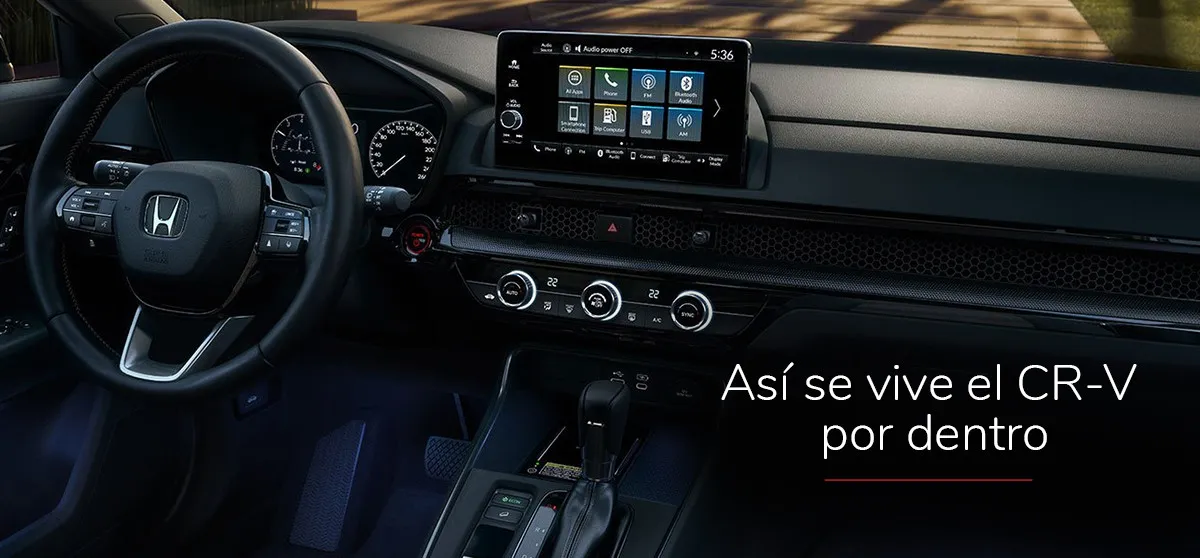 Un vistazo dentro de la cabina de la CR-V en El Salvador